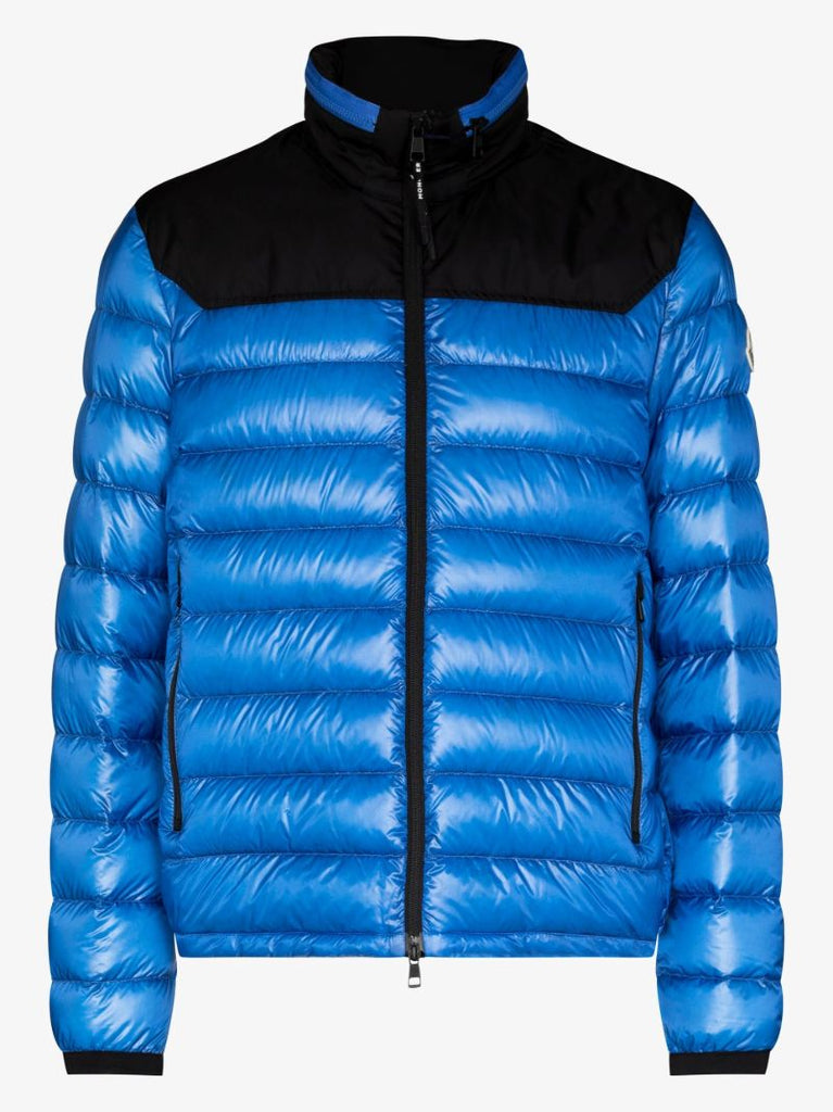 Blue Silvere Hooded Quilted Jacket