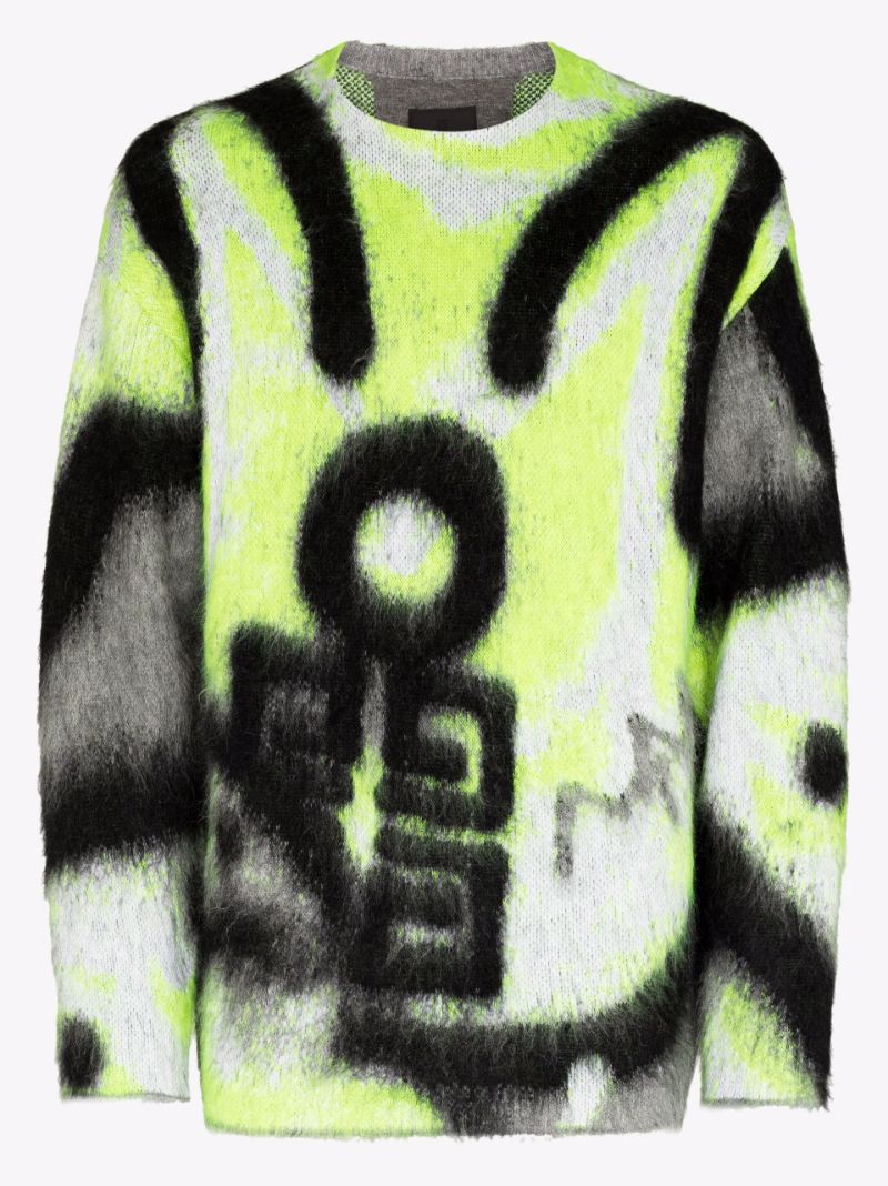 X Chito Brushed Graffiti Sweater