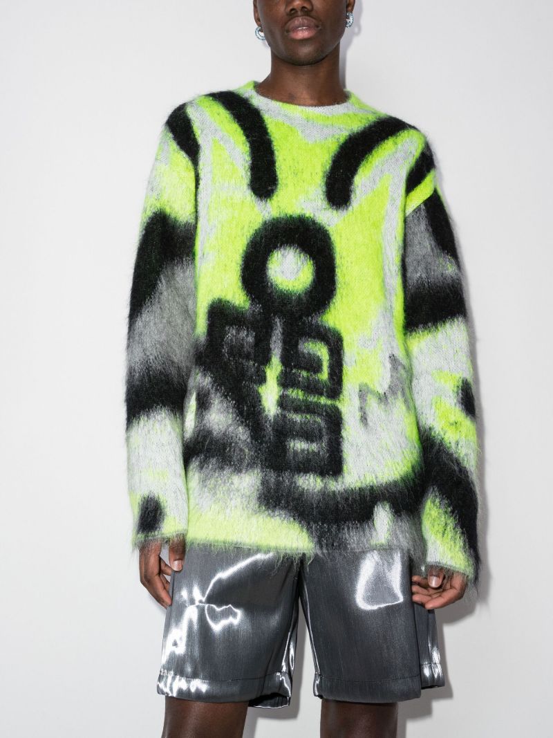 X Chito Brushed Graffiti Sweater