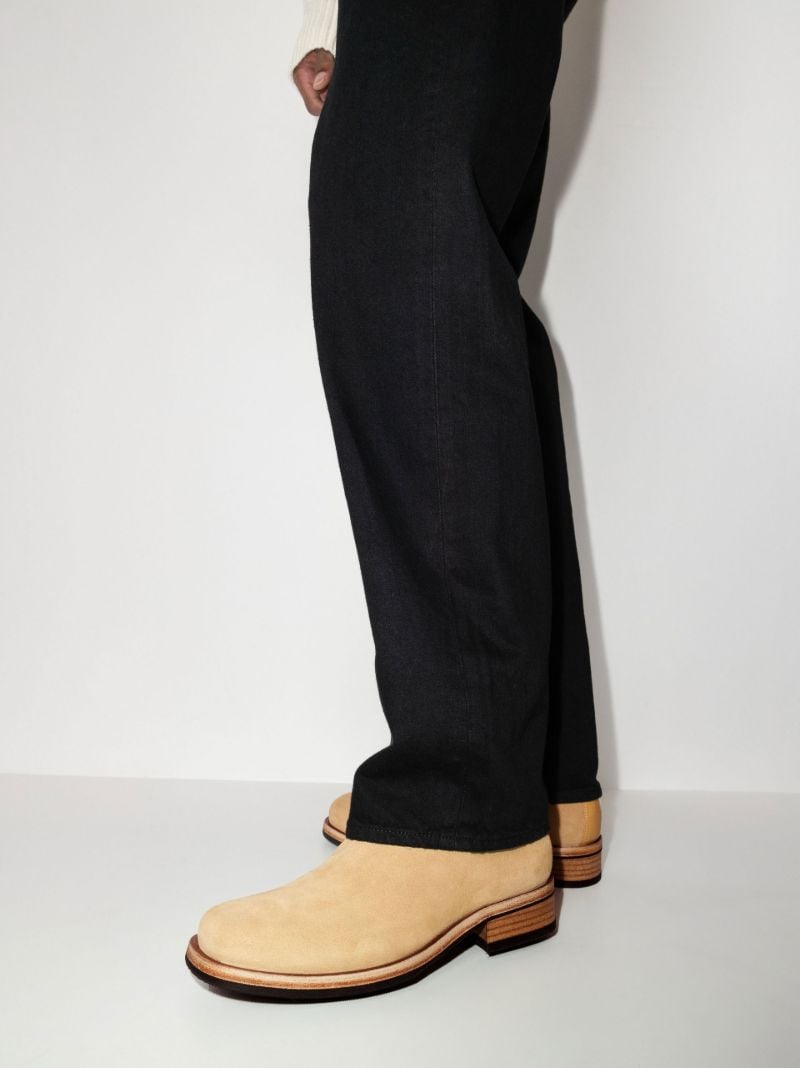Neutral Camion Suede Ankle Boots