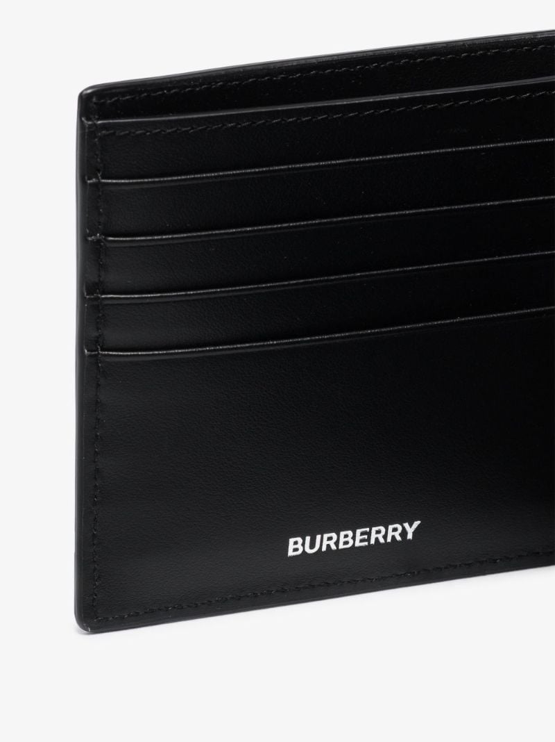 Black Monogram Bifold Leather Wallet