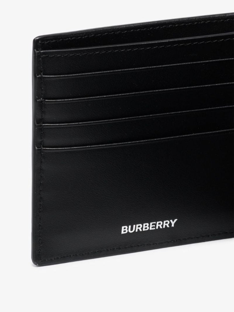 Black Monogram Bifold Leather Wallet