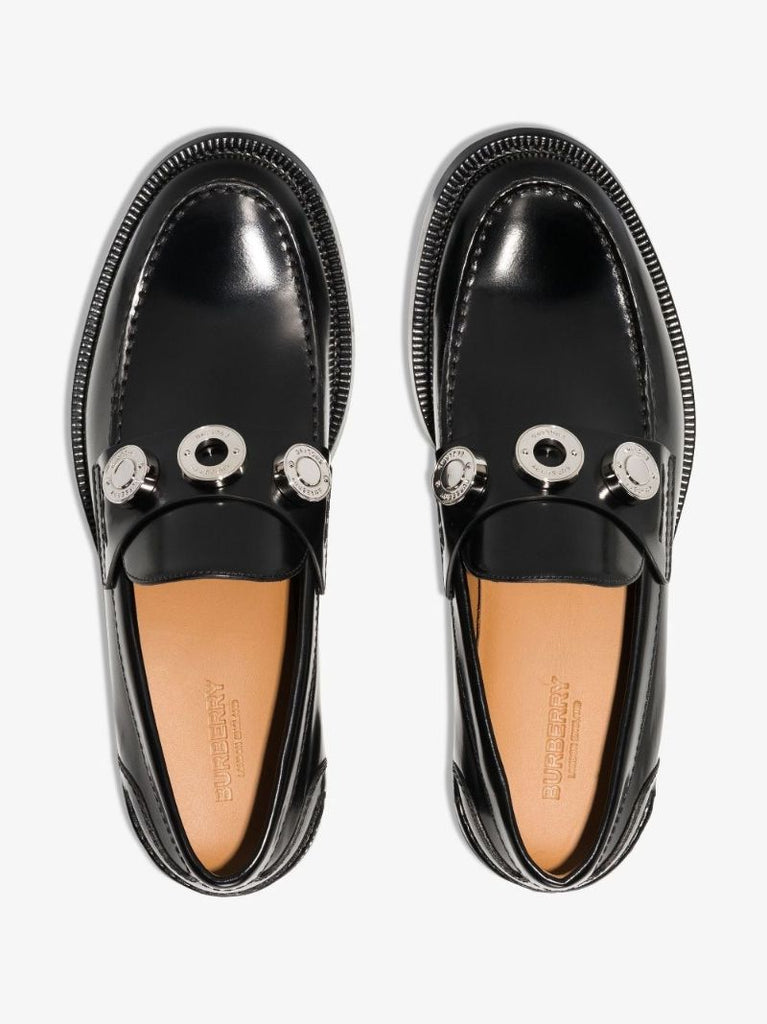 Black Leather Loafers
