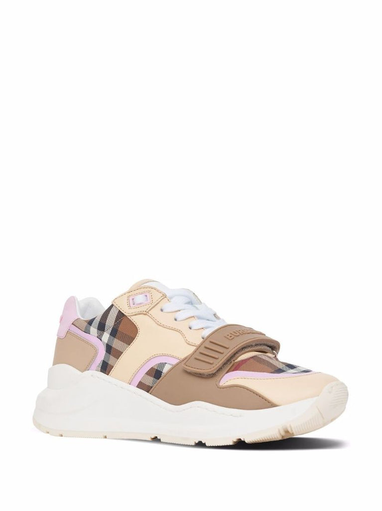 Brown Vintage Check Low-top Sneakers