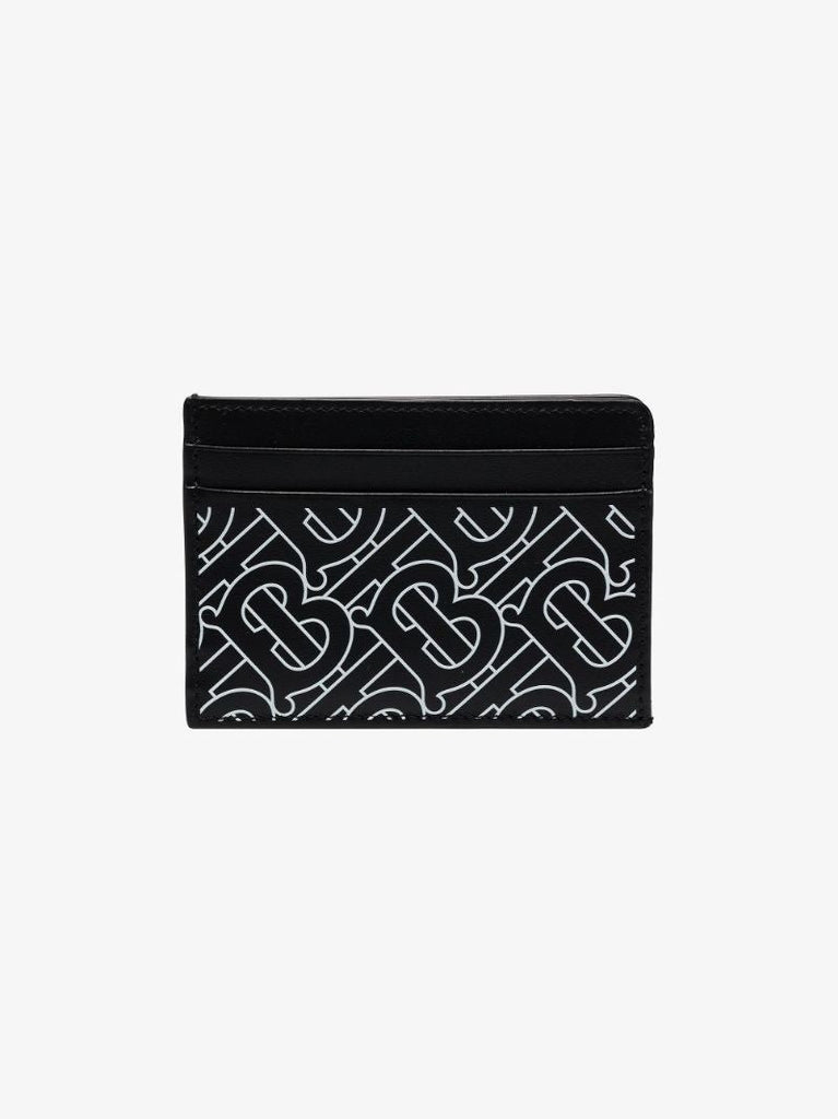 Black Monogram Leather Card Holder