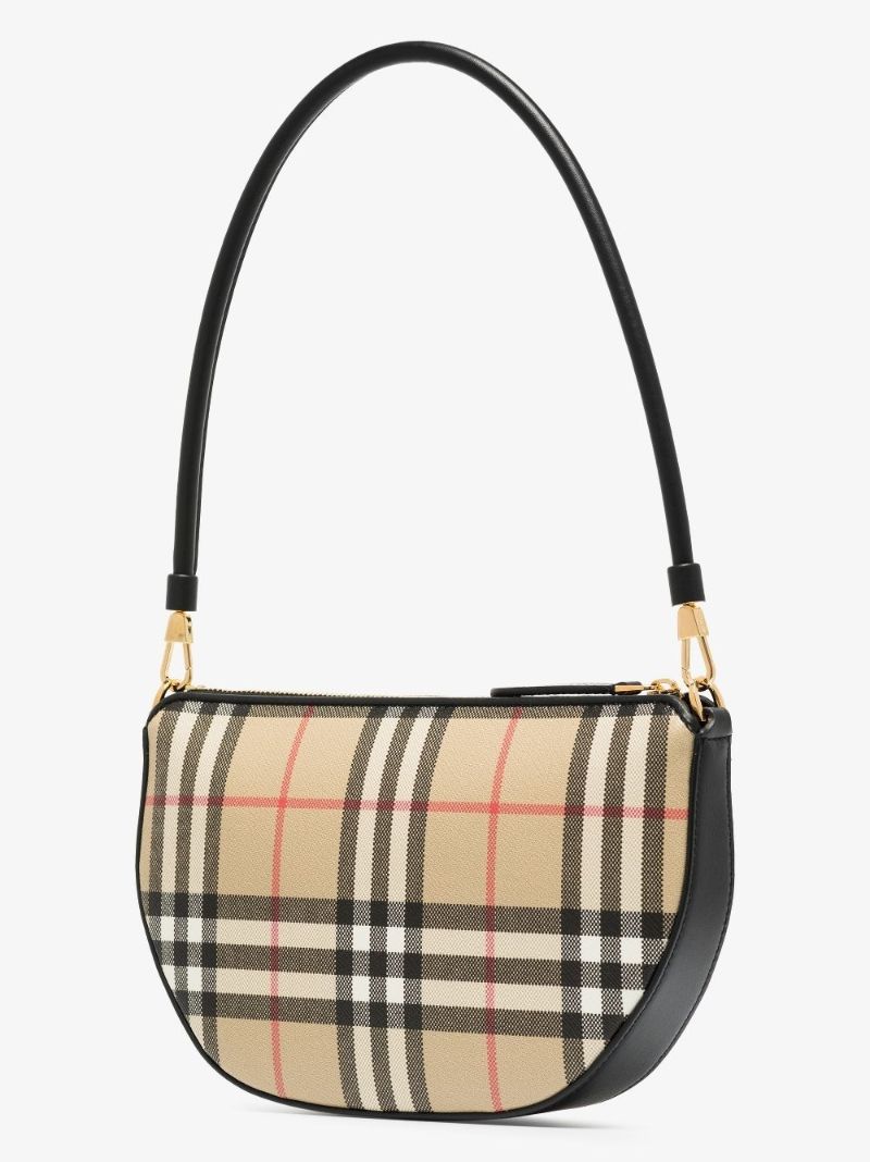 Neutral Olympia Mini Vintage Check Shoulder Bag