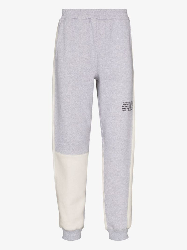 Colour Block Cotton Track Pants