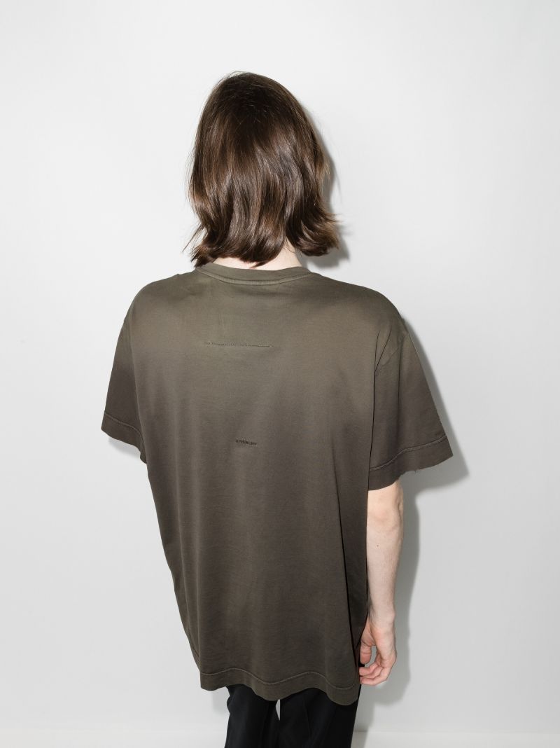 X Chito Tag Effect Dog Print T-shirt