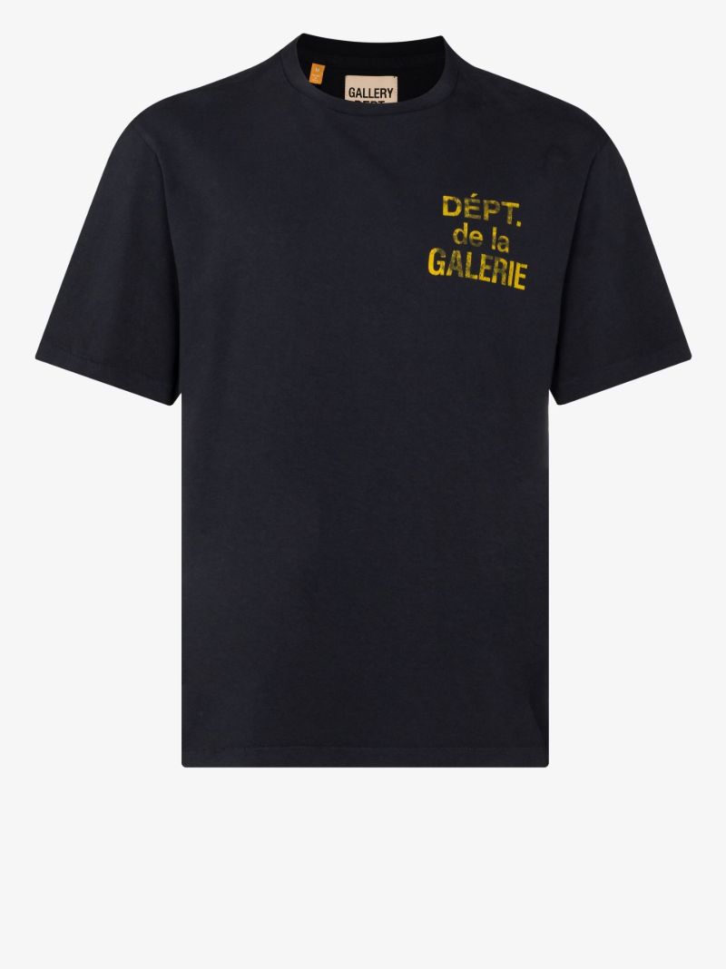 French Logo Print Cotton T-shirt