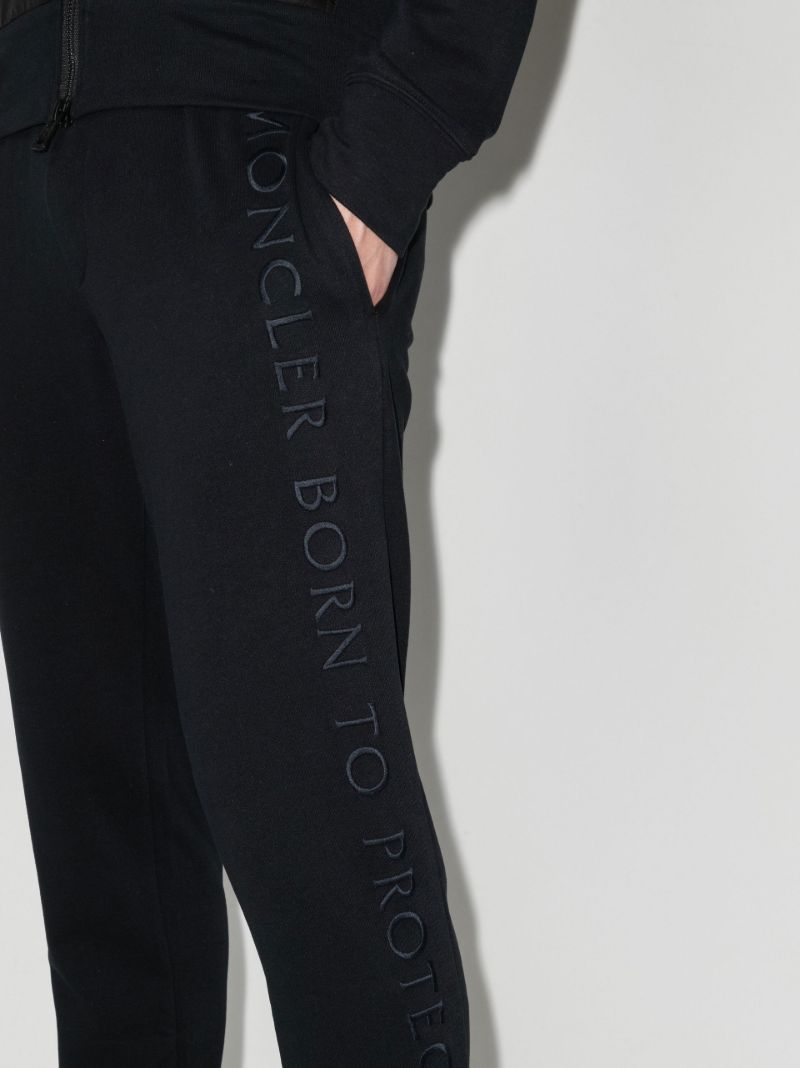 Born to Protect Logo Embroidered Track Pants
