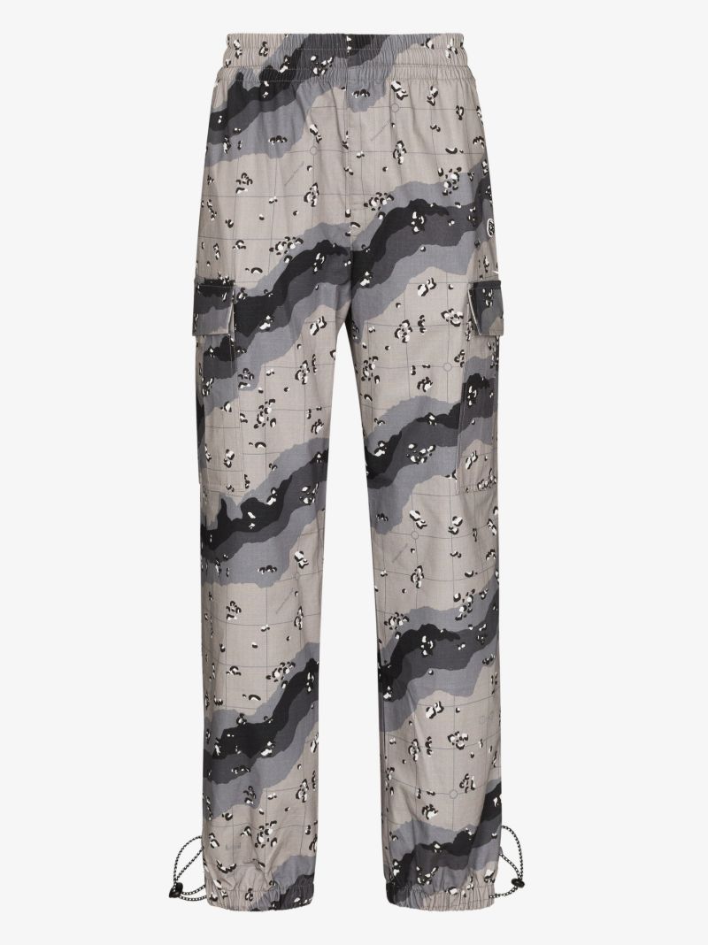 Camouflage Cotton Track Pants