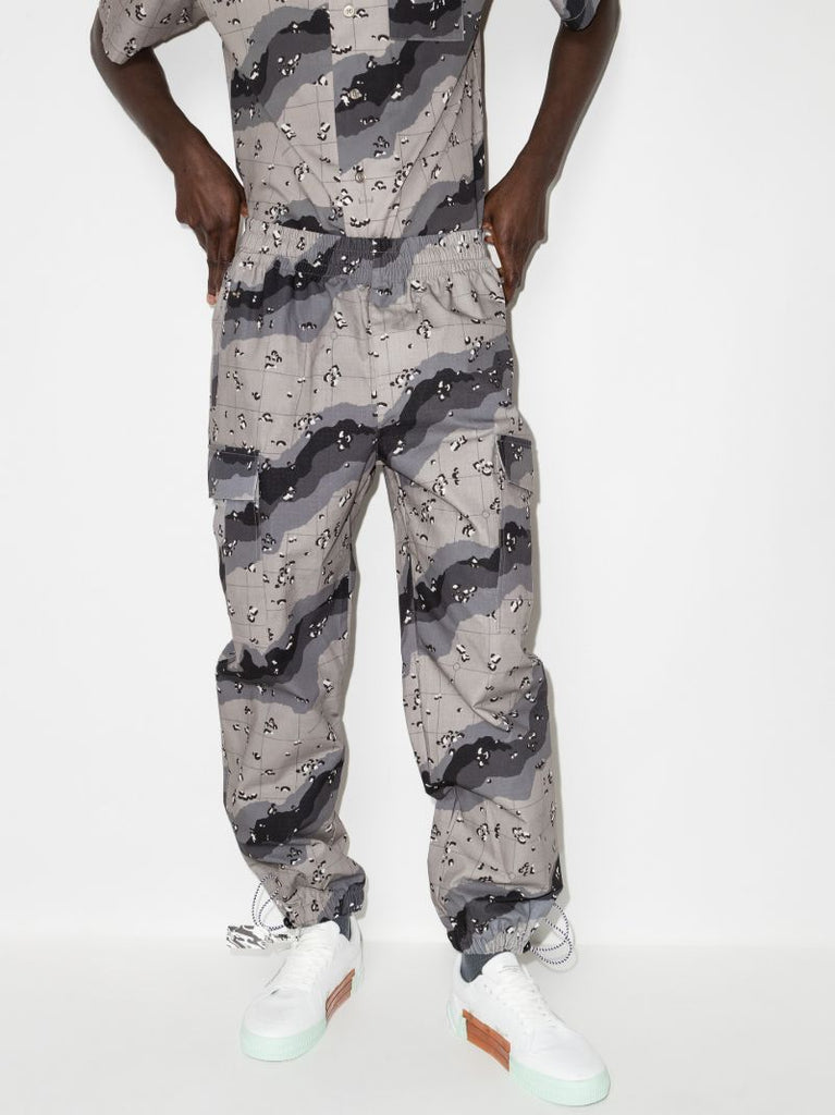 Camouflage Cotton Track Pants