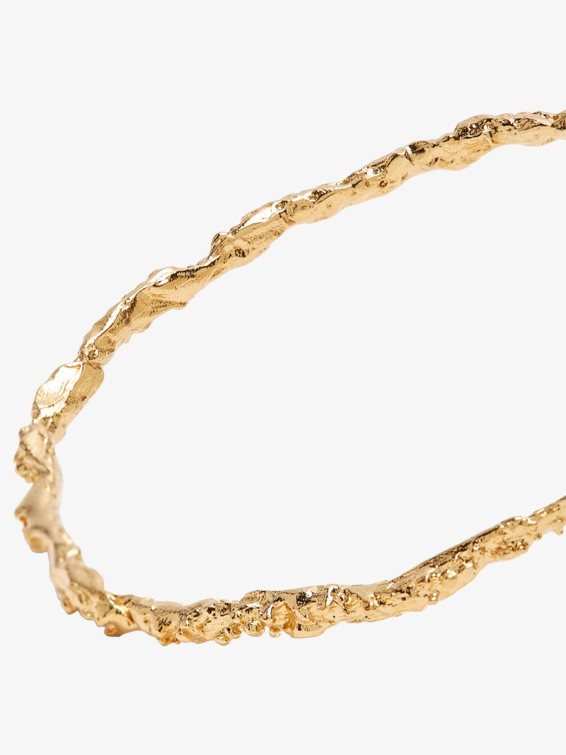 Gold-plated the Infernal Rocks Bangle Bracelet