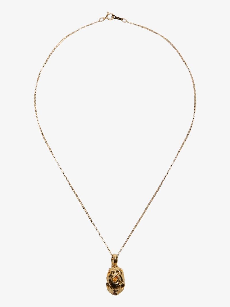 Gold-plated the Fragmented Amulet Necklace