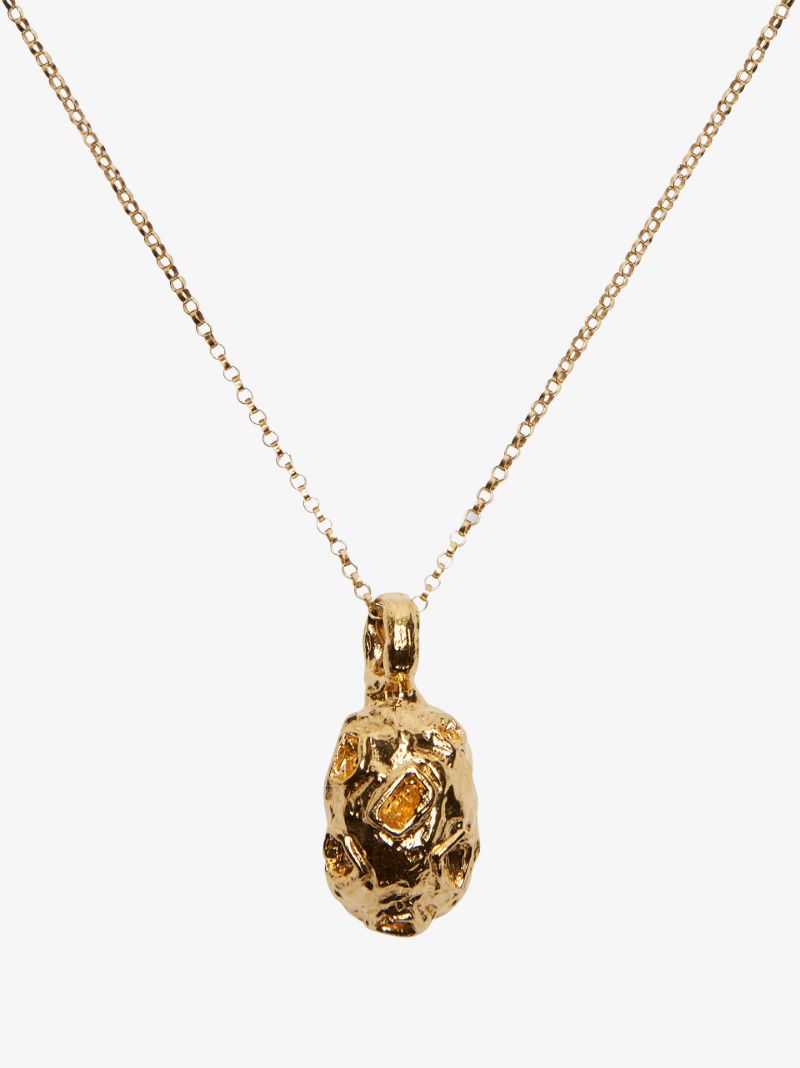 Gold-plated the Fragmented Amulet Necklace