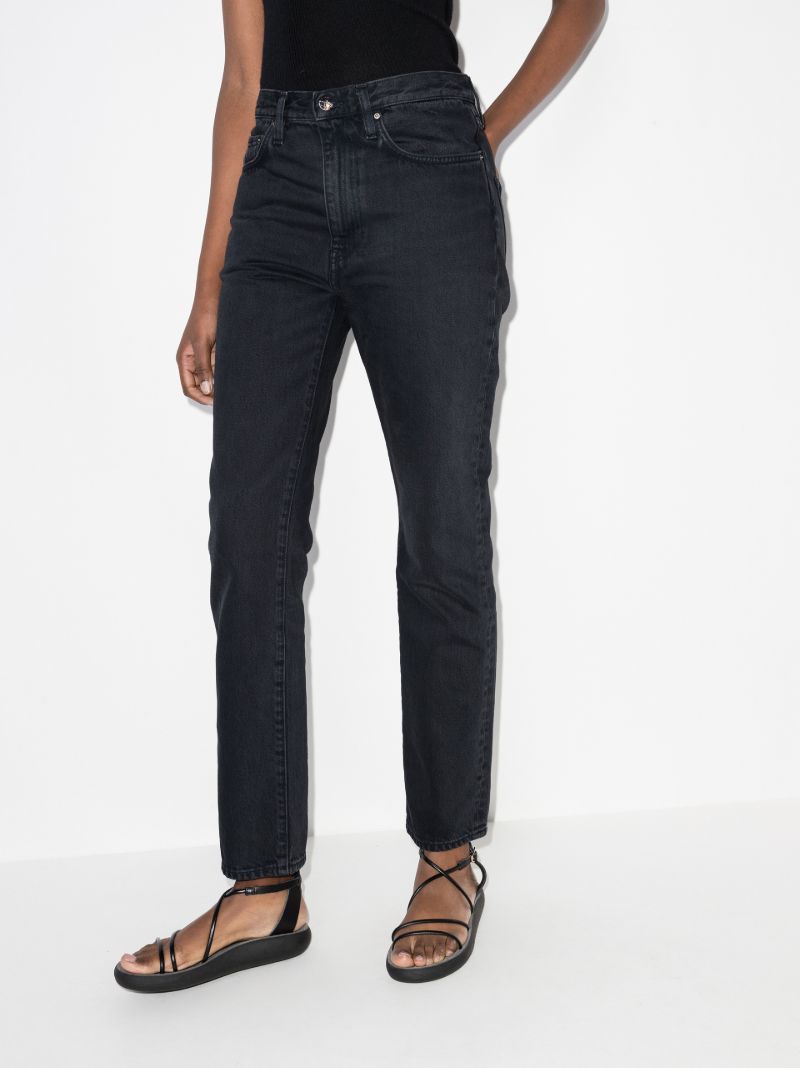 Black Straight-leg Jeans