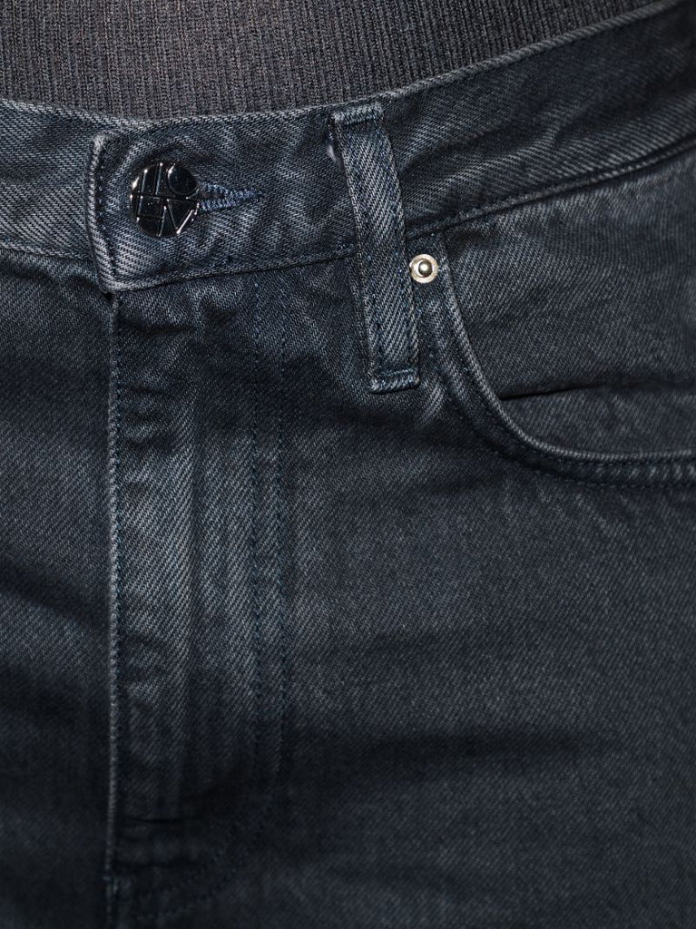Black Straight-leg Jeans