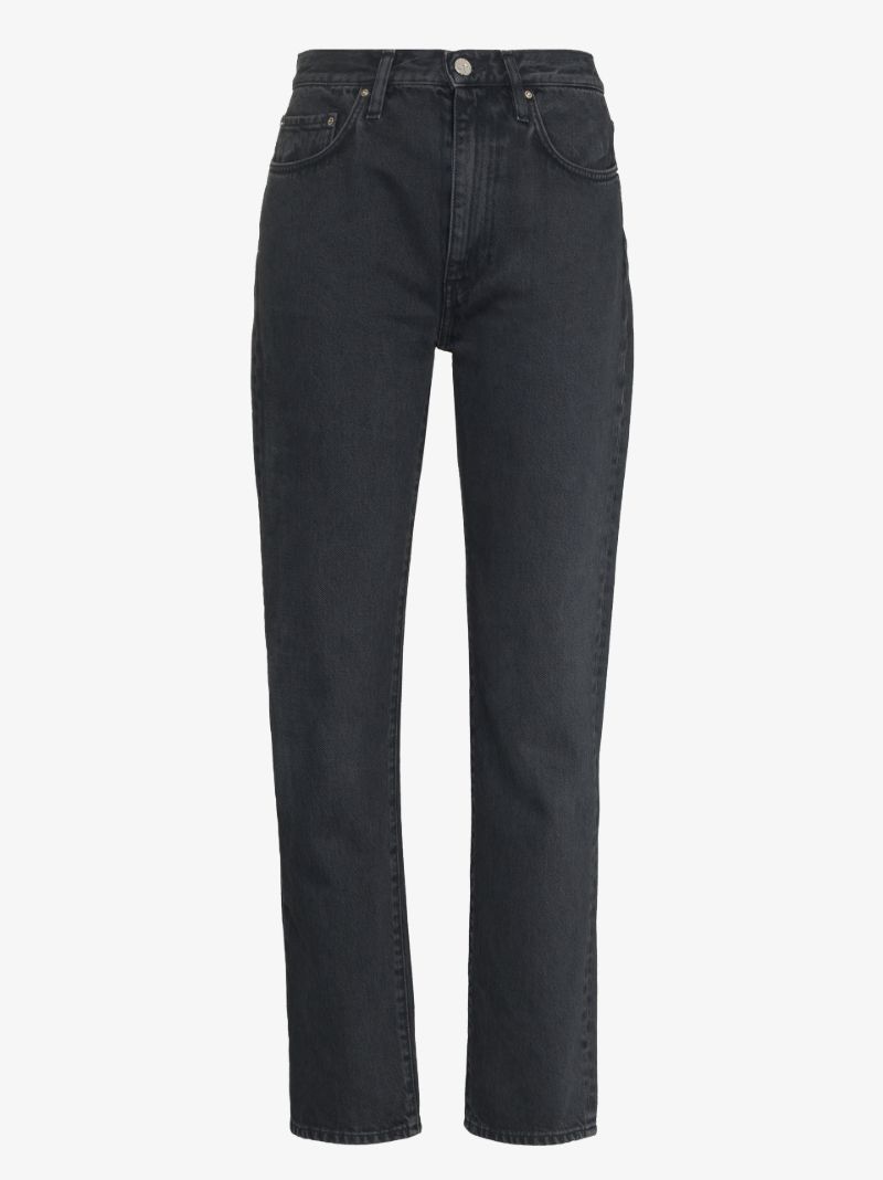Black Straight-leg Jeans