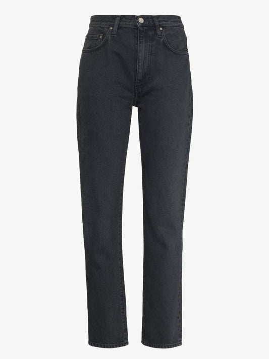 Black Straight-leg Jeans