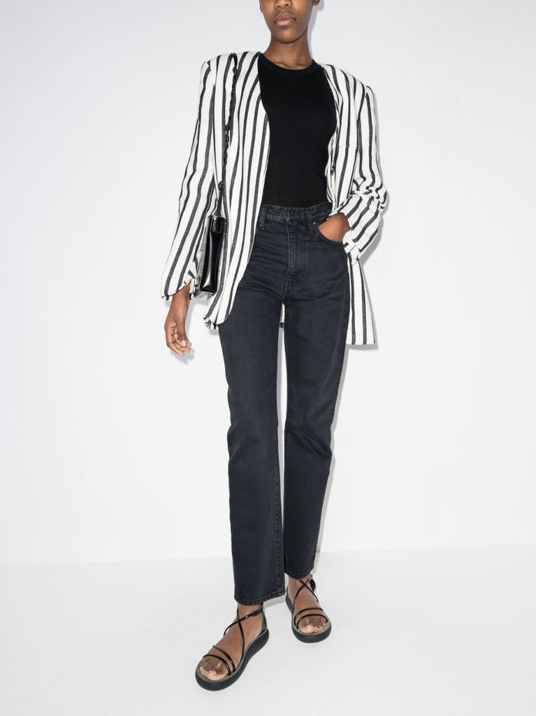 Black Straight-leg Jeans