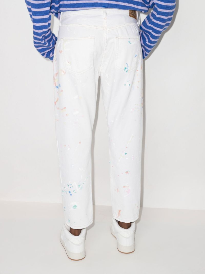 Paint Splatter Avery Cropped Jeans