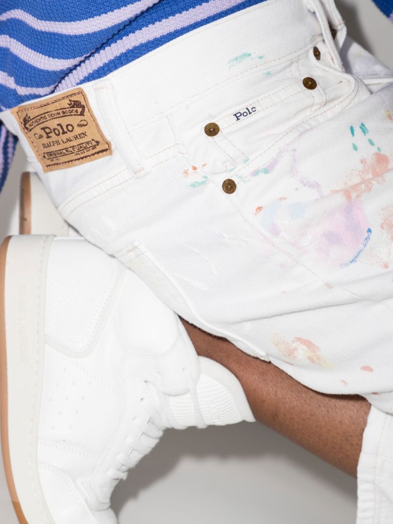 Paint Splatter Avery Cropped Jeans