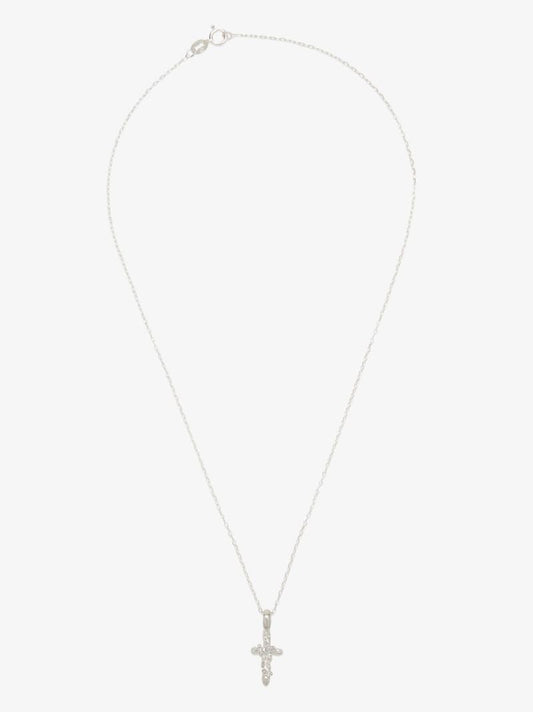 Sterling Silver the Frosted Dagger Pendant Necklace