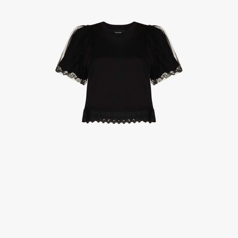 Puff Sleeve Cotton T-shirt