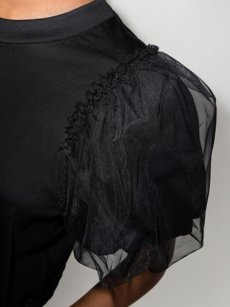 Puff Sleeve Cotton T-shirt