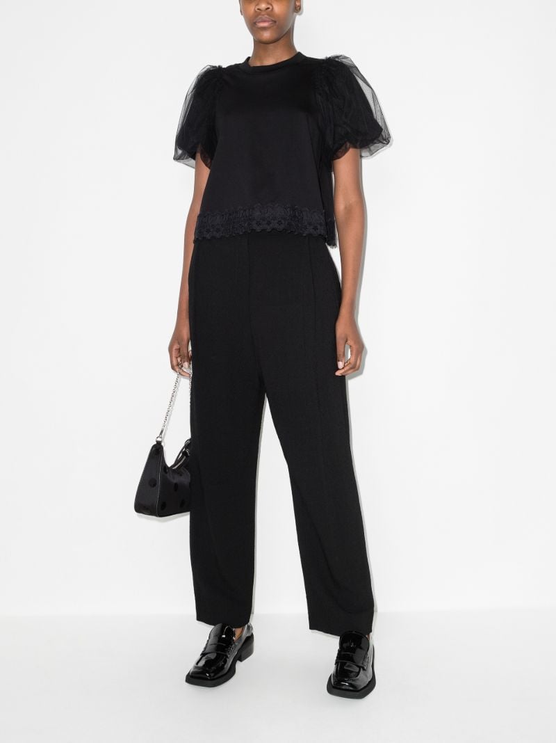 Puff Sleeve Cotton T-shirt