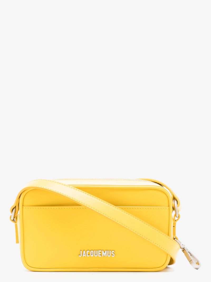 Yellow Le Baneto Leather Cross Body Bag