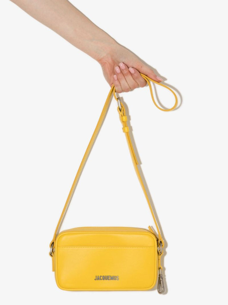 Yellow Le Baneto Leather Cross Body Bag