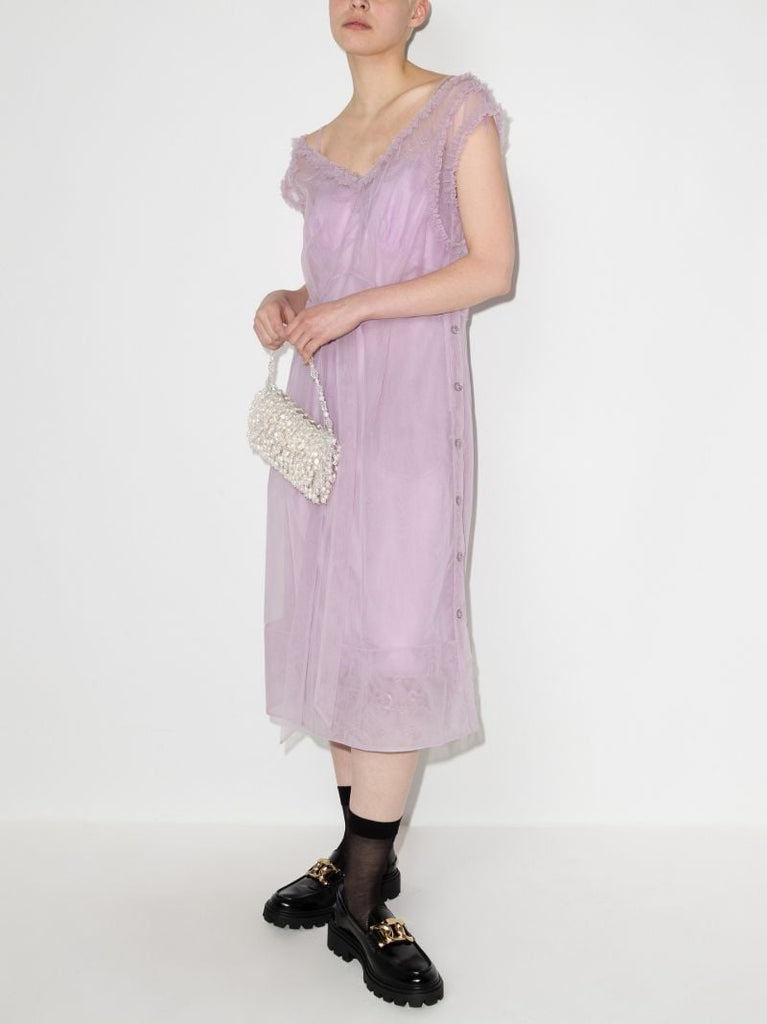 Off-the-shoulder Midi Dress