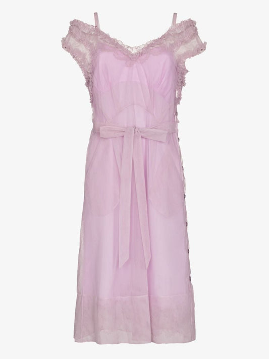 Off-the-shoulder Midi Dress