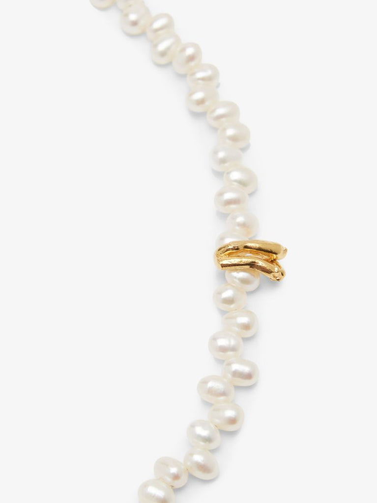 Gold-plated the Calliope Pearl Choker Necklace