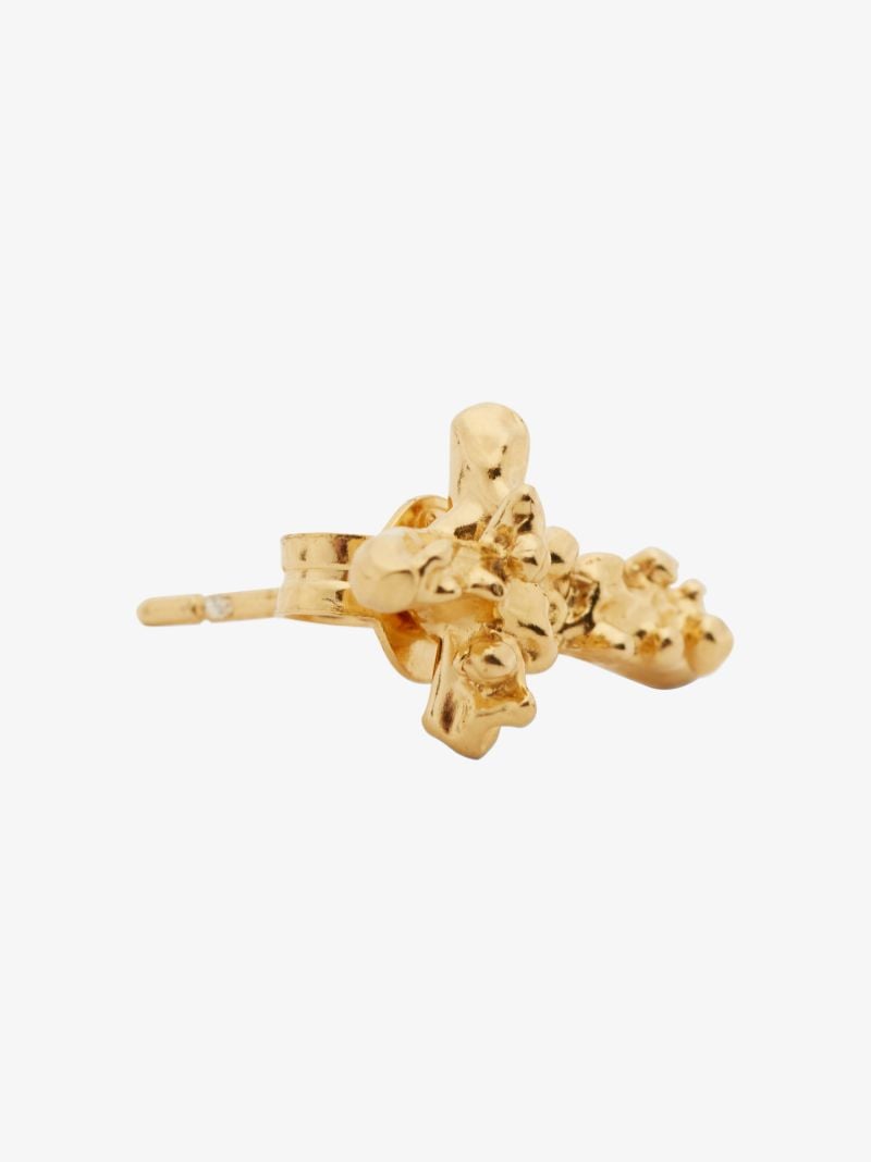 Gold-plated the Gilded Dagger Single Stud Earring