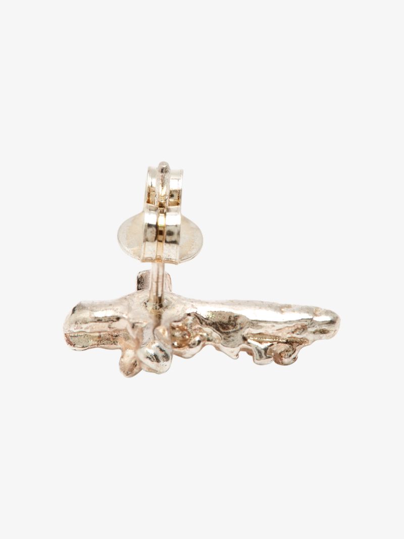 Sterling Silver the Gilded Dagger Stud Earring