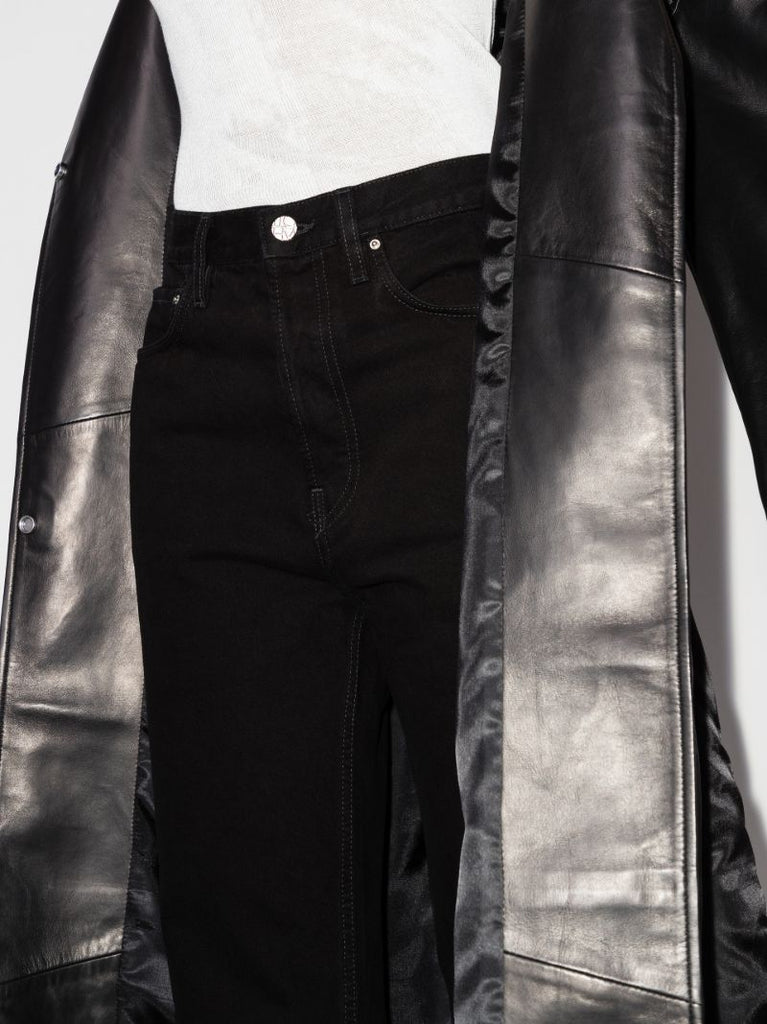 Cropped Straight Leg Jeans