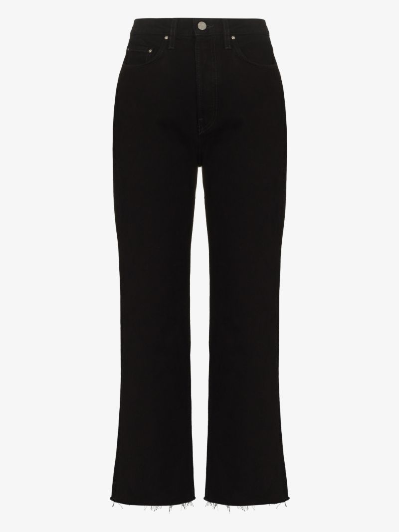Cropped Straight Leg Jeans