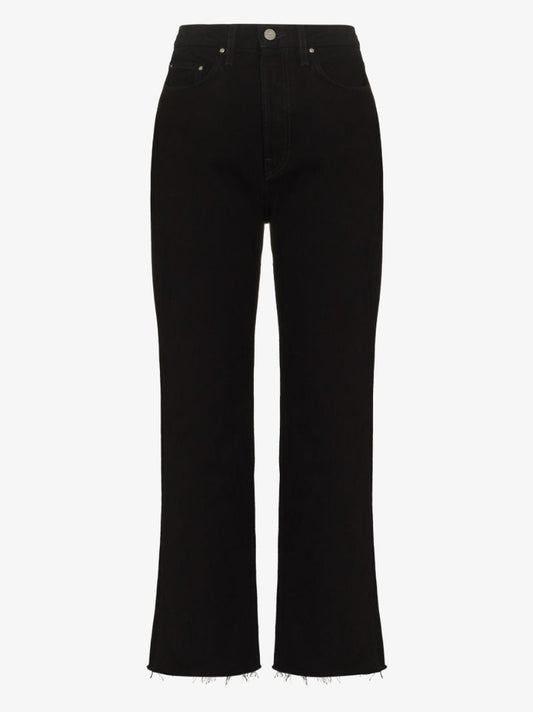 Cropped Straight Leg Jeans