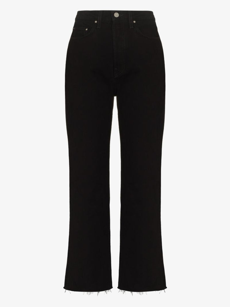 Cropped Straight Leg Jeans