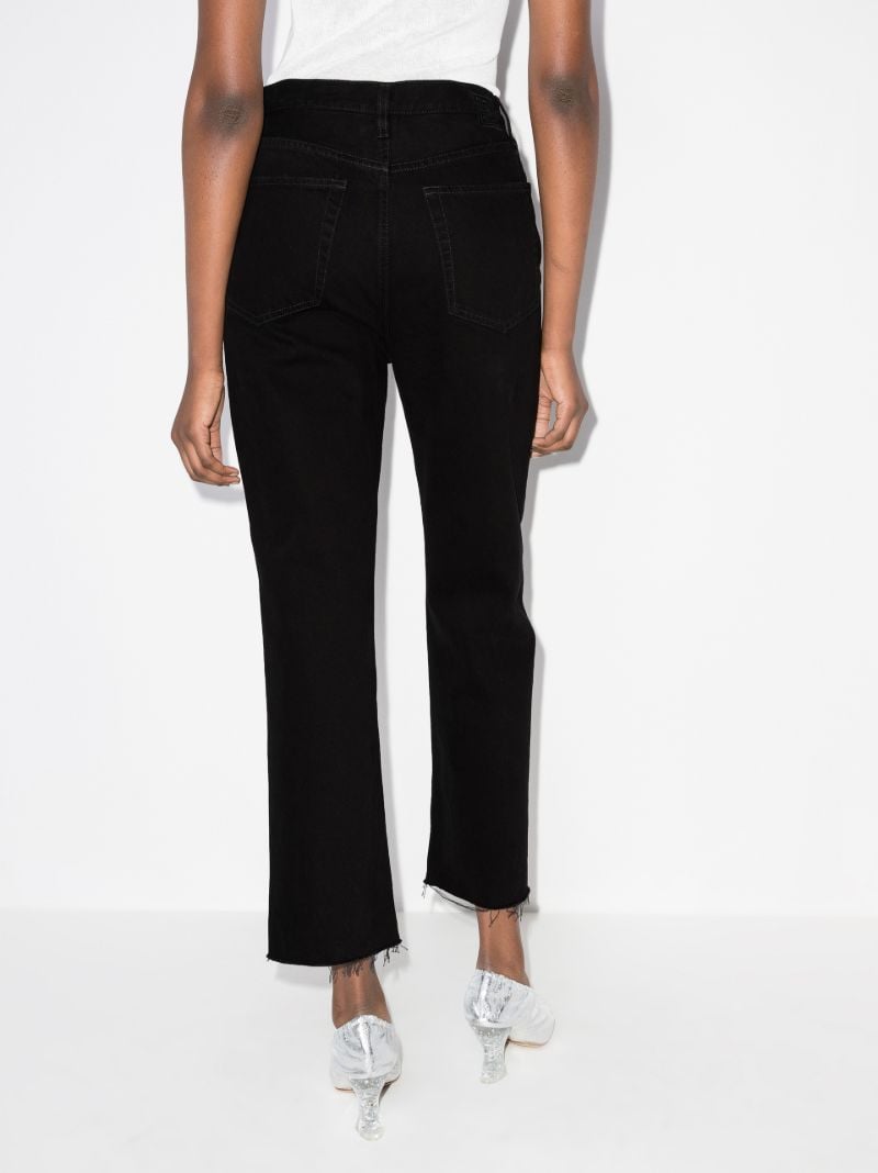 Cropped Straight Leg Jeans