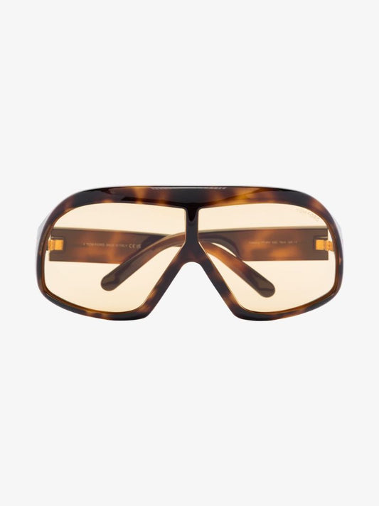 Brown Cassius Mask Sunglasses