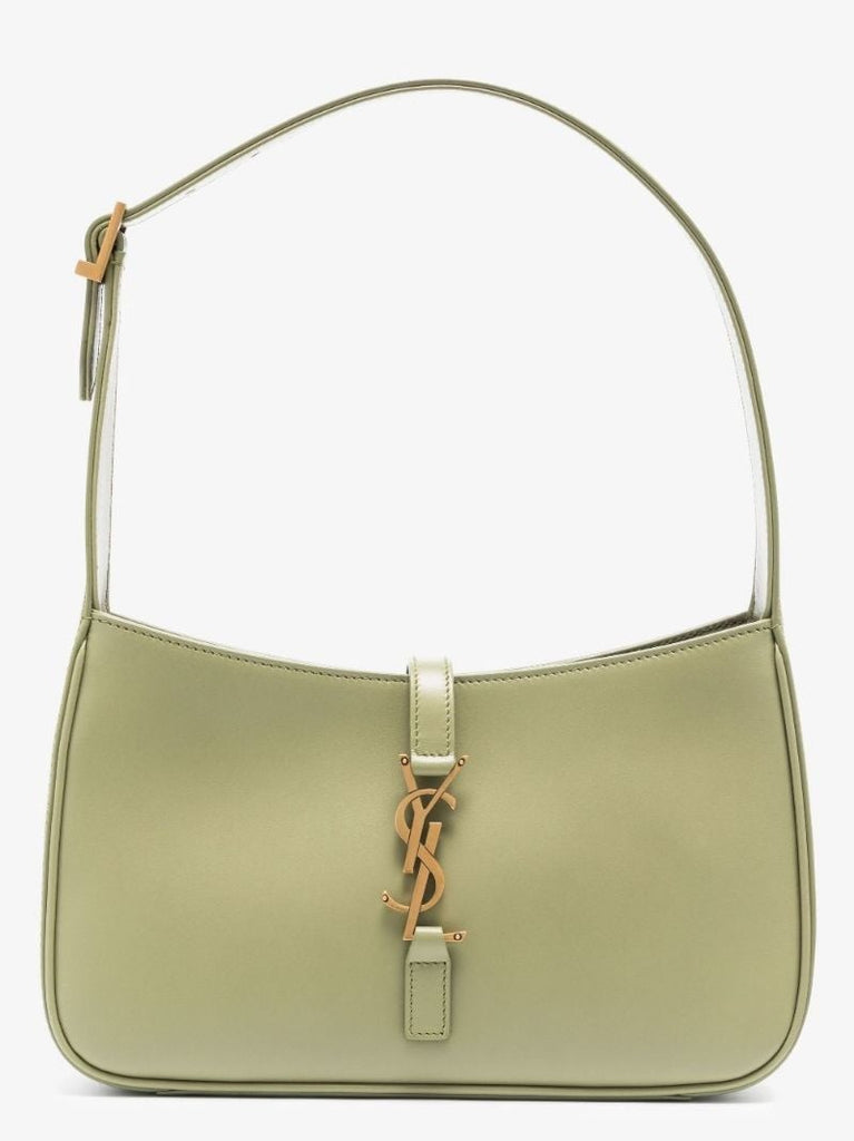 Green  Le 5 Ã_x0083_â_x0082_¬ 7 Leather Shoulder Bag