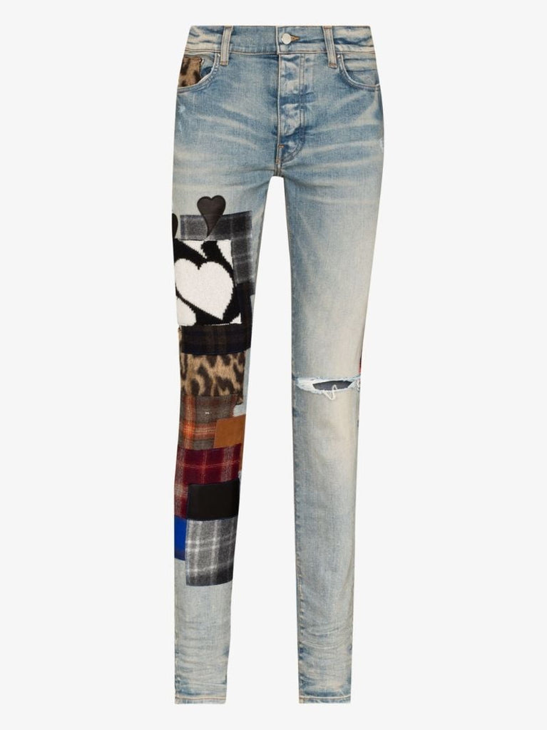 Patchwork Skinny Jeans