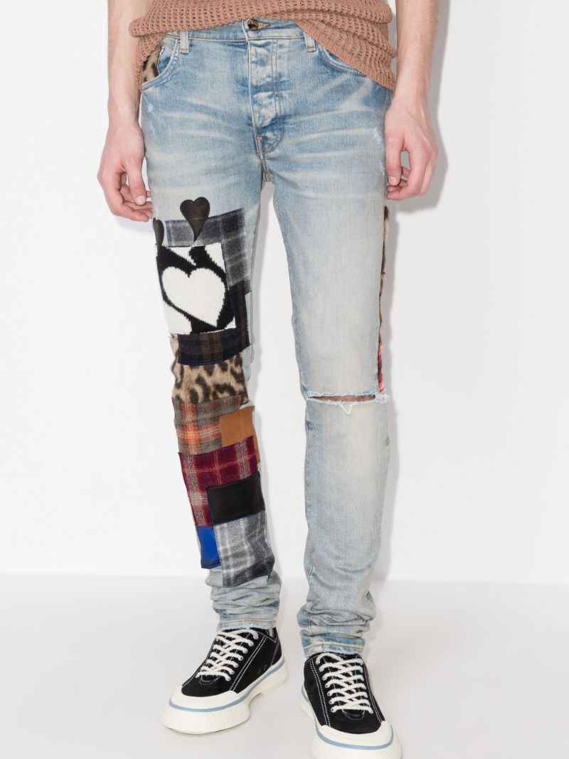 Patchwork Skinny Jeans