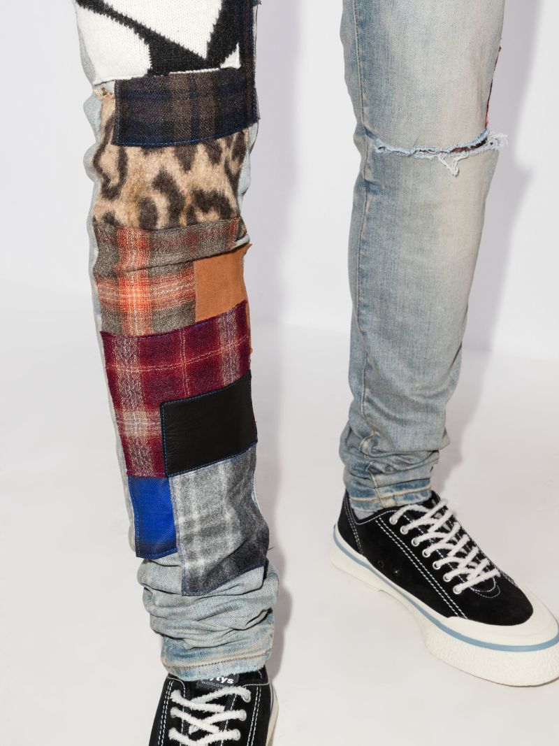 Patchwork Skinny Jeans