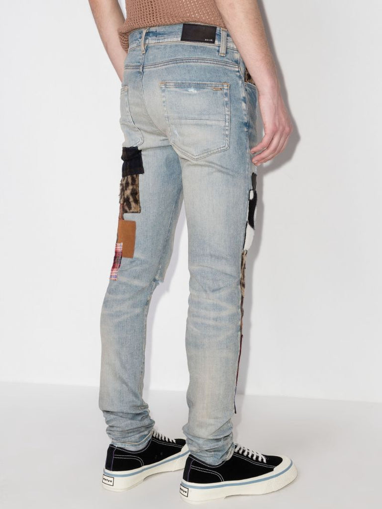 Patchwork Skinny Jeans
