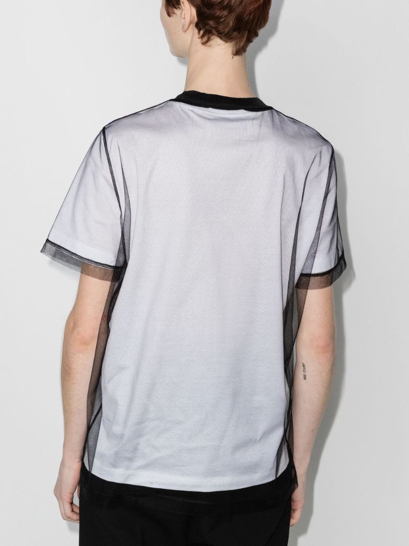 Tulle Overlay Logo T-shirt