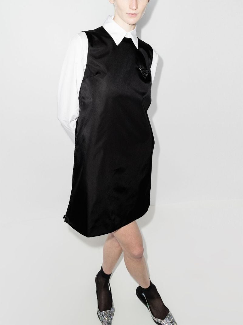 Logo Plaque Mini Dress